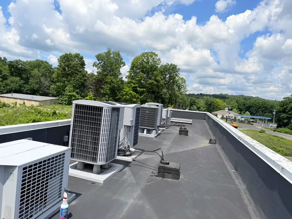 Commercial rooftop HVAC units