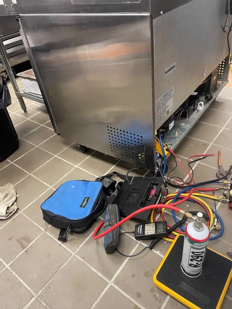 Commercial stainless steel refrigerator service